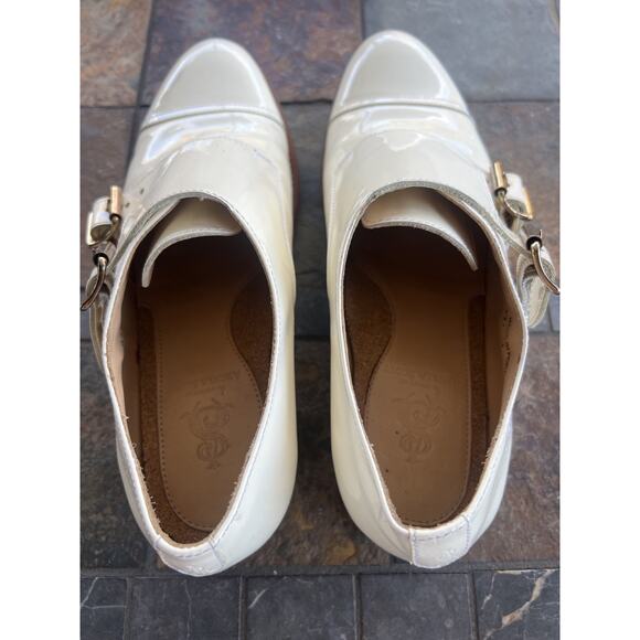 The Office Of Angela Scott Mr. Colin patent monk strap shoe Ivory, Size 37 / 6.5 - Picture 11 of 13